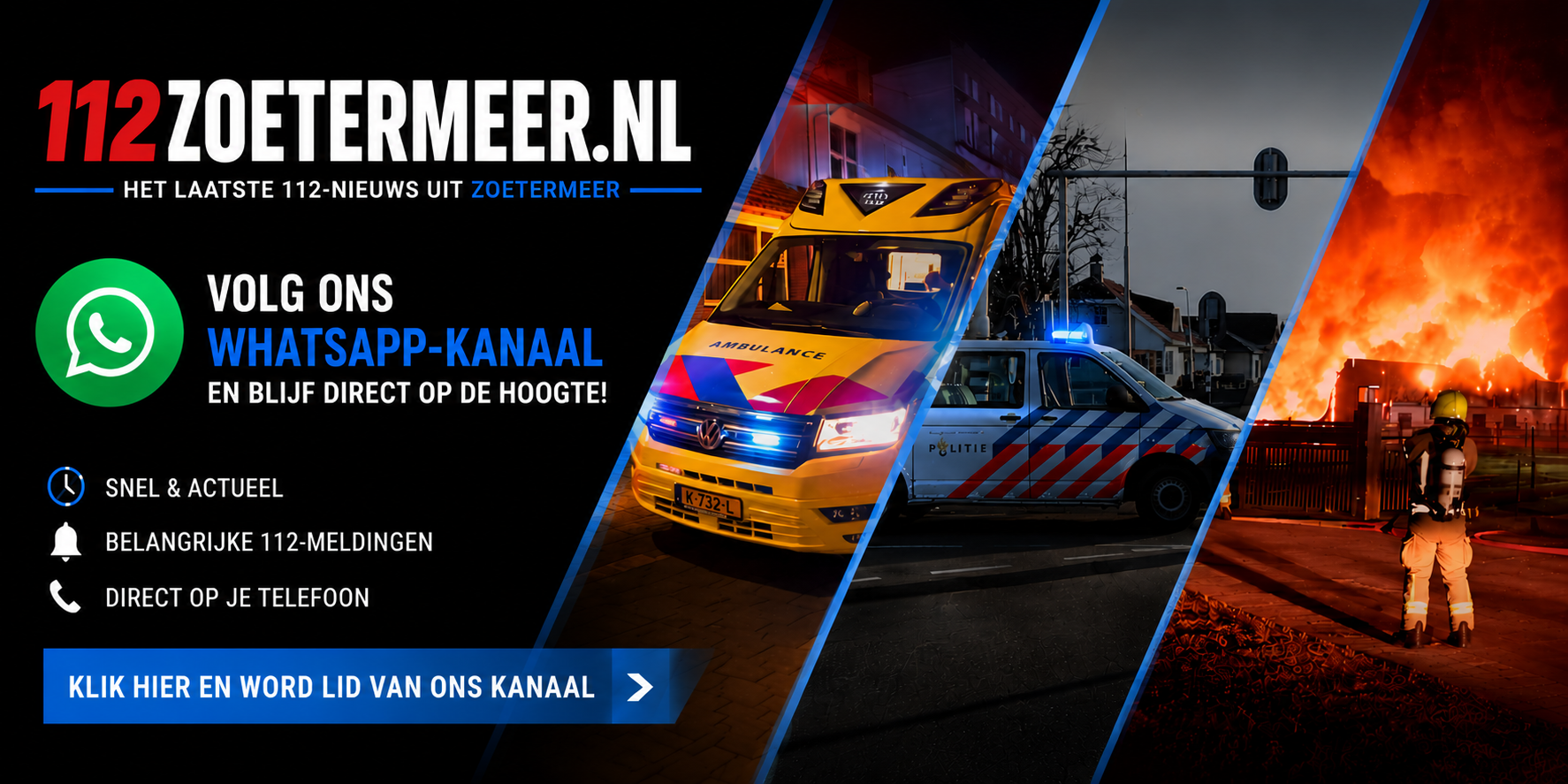 Volg 112Zoetermeer op WhatsApp